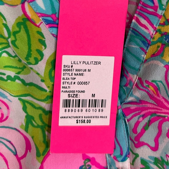 NWT Lilly Pulitzer Elsa Top - Paradise Found - Medium - Picture 3 of 4